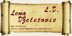 Lena DŽeletović vizit kartica